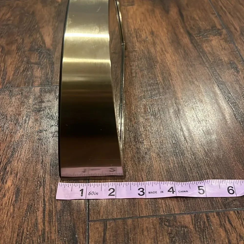 Beautiful 1 Vintage Seiko Hollywood Regency Brass Table Clock, 1980s, Gold
